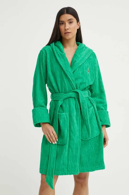 zielony Polo Ralph Lauren szlafrok bawełniany