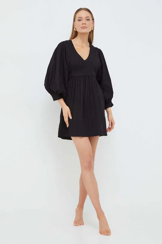 Melissa Odabash sukienka plażowa bawełniana Camilla czarny