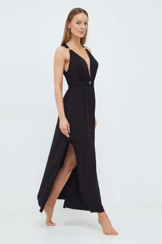 Φόρεμα παραλίας Karl Lagerfeld μαύρο