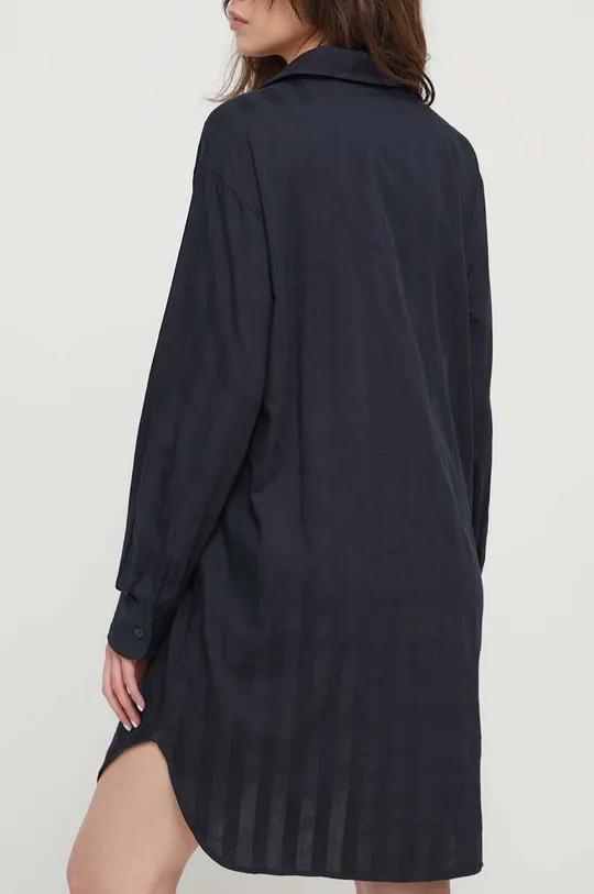 Bavlnená nočná košeľa Lauren Ralph Lauren čierna
