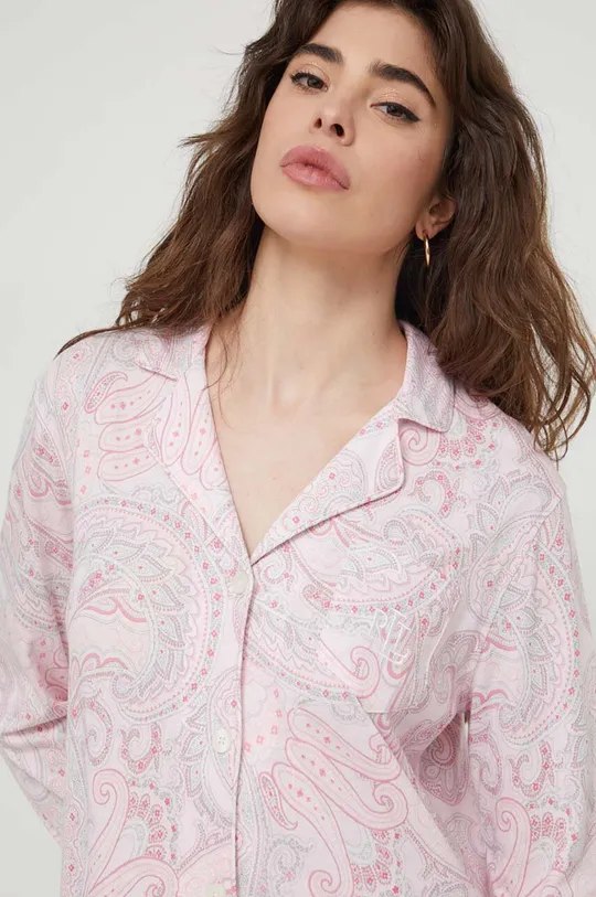 Lauren Ralph Lauren camicia da notte 60% Cotone, 40% Viscosa