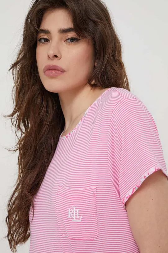 różowy Lauren Ralph Lauren koszula nocna