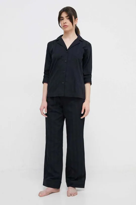 μαύρο Βαμβακερές πιτζάμες Lauren Ralph Lauren Γυναικεία