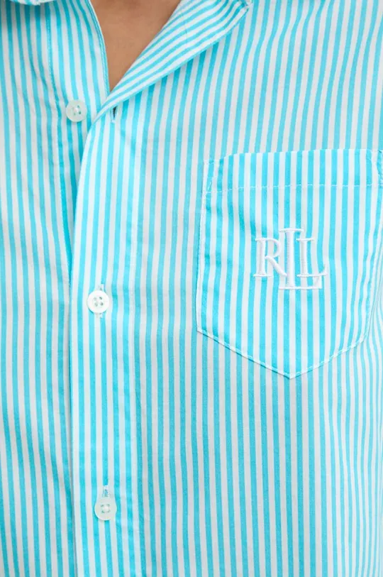 plava Gornji dio pidžame na zakopčavanje Lauren Ralph Lauren