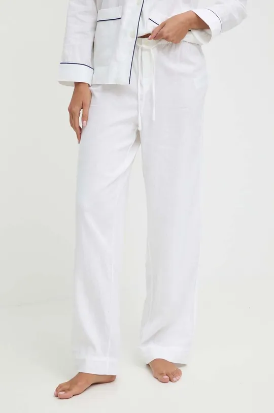 λευκό Λινές πιτζάμες Lauren Ralph Lauren