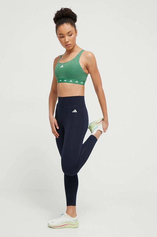 adidas Performance reggiseno sportivo Powerreact verde