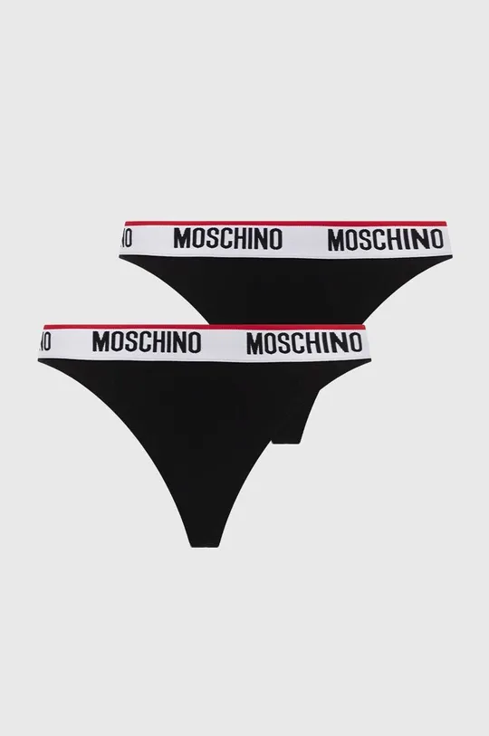 črna Tangice Moschino Underwear 2-pack Ženski