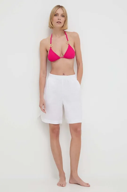 Μαγιό bikini top Moschino Underwear ροζ