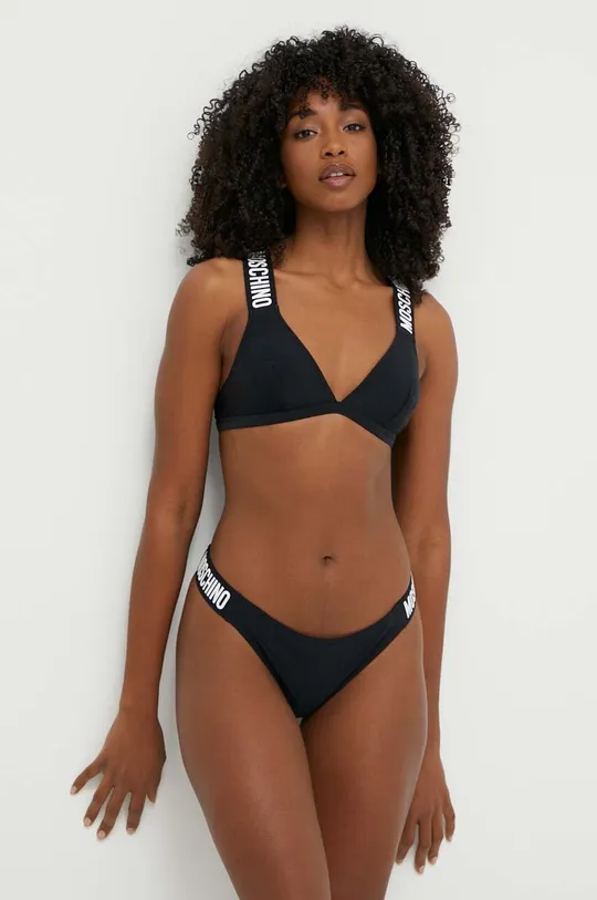 Bikini top Moschino Underwear μαύρο