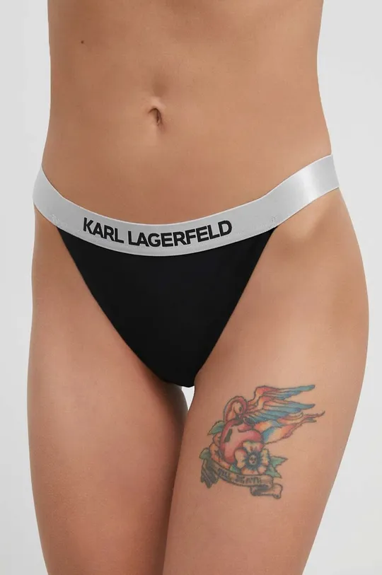 μαύρο Μαγιό σλιπ μπικίνι Karl Lagerfeld Γυναικεία
