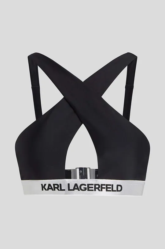 czarny Karl Lagerfeld biustonosz kąpielowy Damski