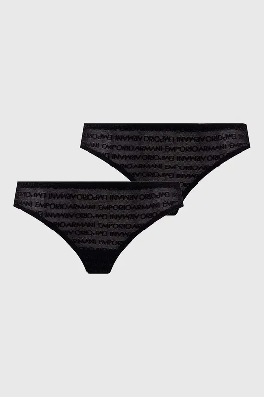 fekete Emporio Armani Underwear tanga 2 db Női
