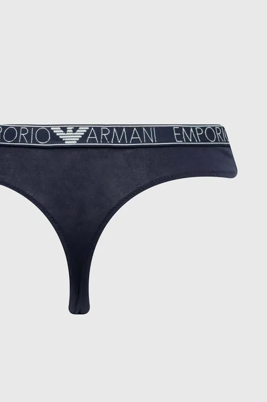 Tangá Emporio Armani Underwear 2-pak Základná látka: 95 % Bavlna, 5 % Elastan Elastická manžeta: 93 % Polyester, 7 % Elastan