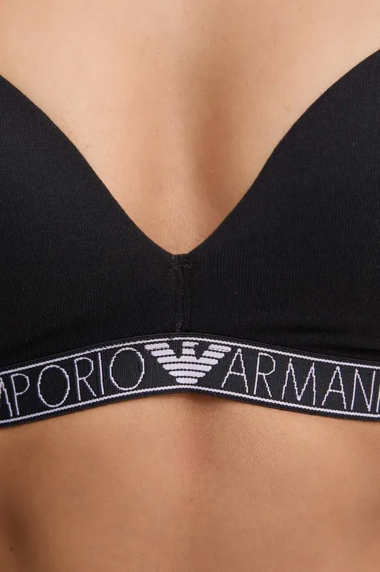 Podprsenka Emporio Armani Underwear Základná látka: 95 % Bavlna, 5 % Elastan Lepiaca páska: 89 % Polyamid, 11 % Elastan