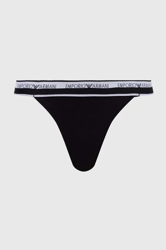 Στρινγκ Emporio Armani Underwear 2-pack μαύρο