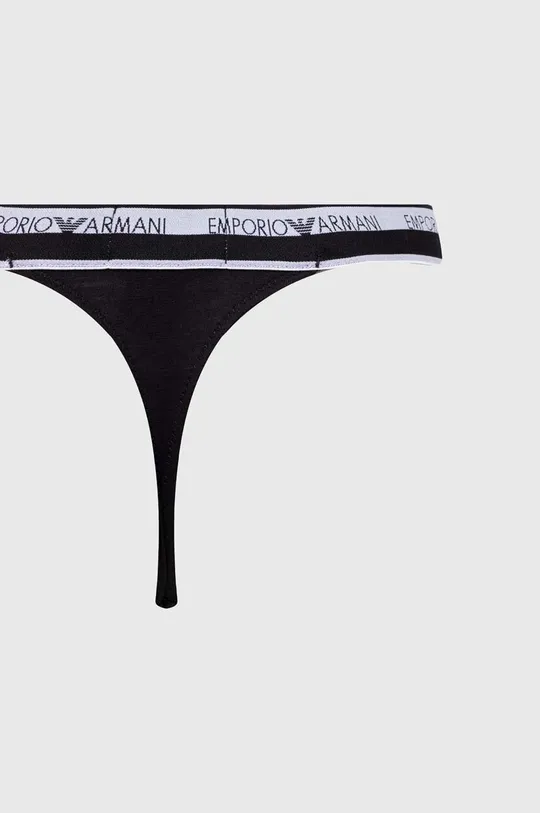 Стринги Emporio Armani Underwear 2 шт Основной материал: 95% Хлопок, 5% Эластан Резинка: 90% Полиэстер, 10% Эластан