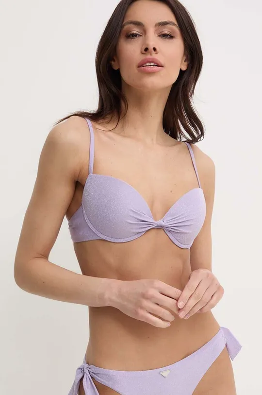 Dvojdielne plavky Emporio Armani Underwear fialová