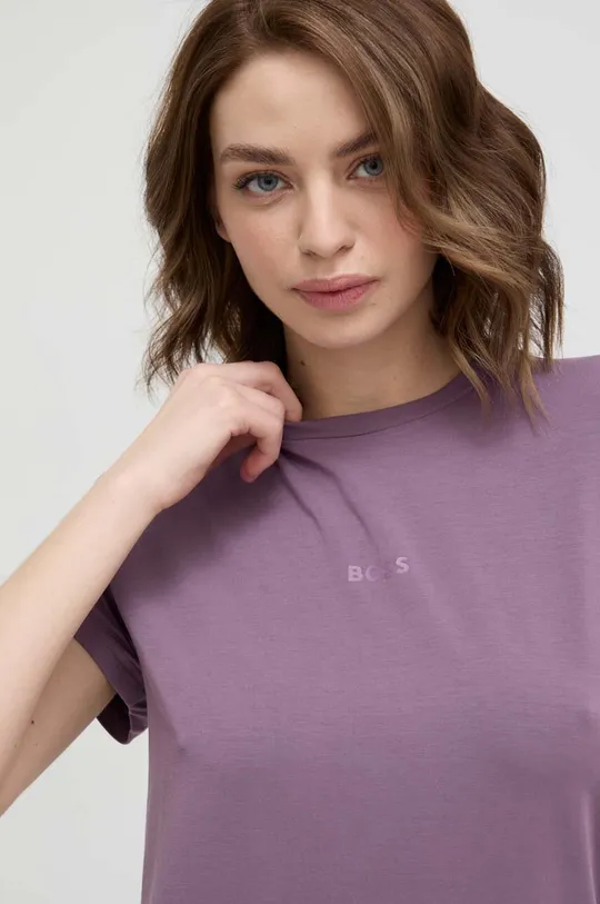lila BOSS póló otthoni viseletre