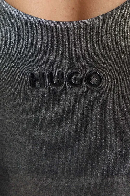 серебрянный Слитный купальник HUGO