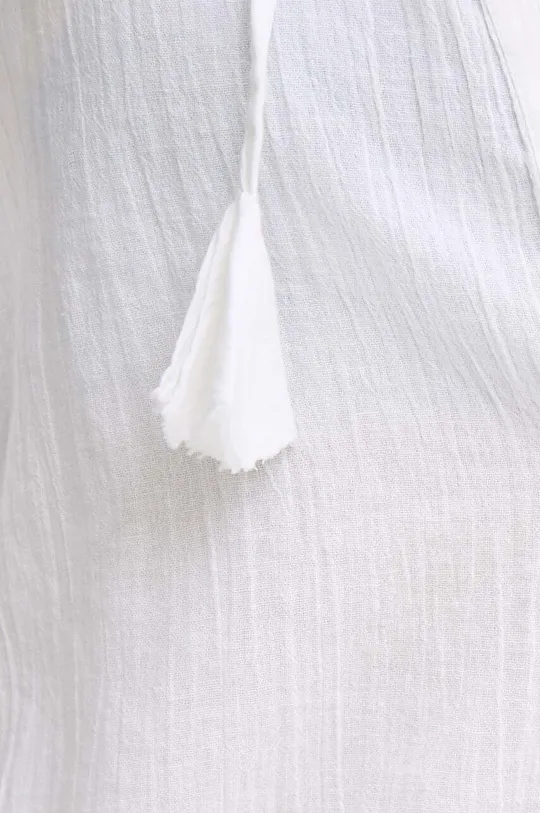 λευκό Βαμβακερή μπλούζα παραλίας Roxy