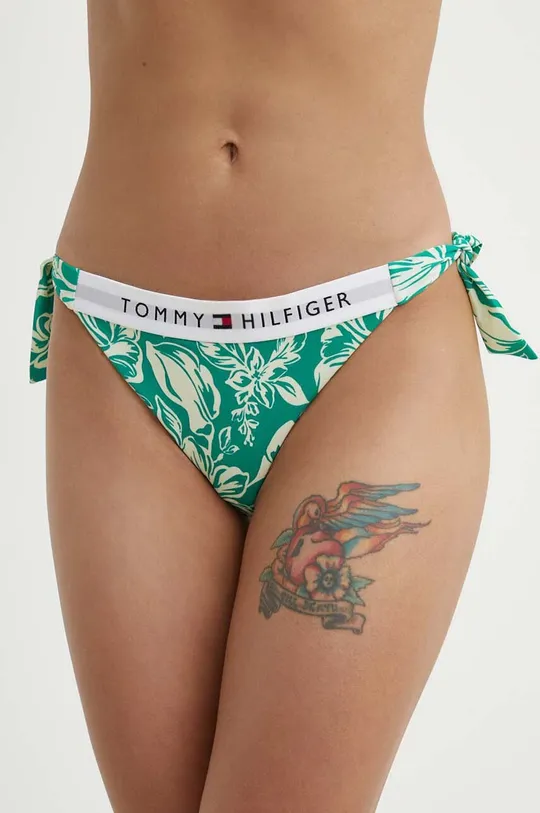 zielony Tommy Hilfiger figi kąpielowe Damski