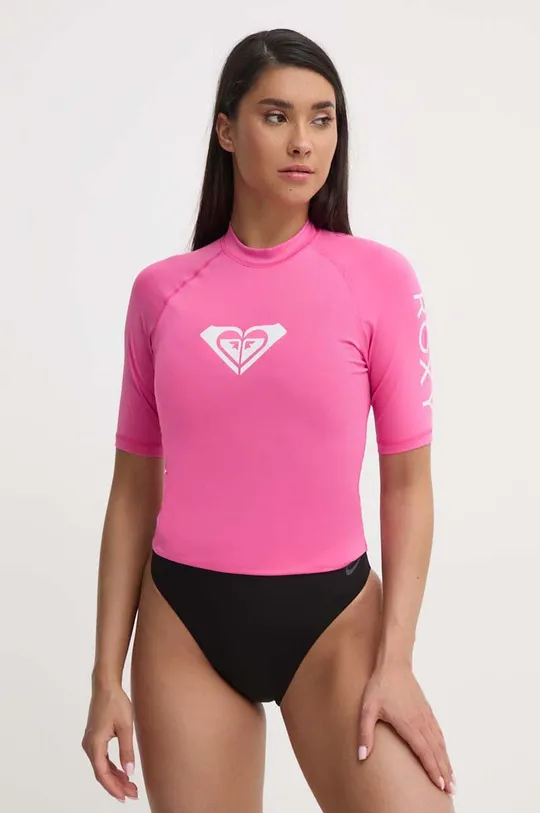 Plavecké tričko Roxy Whole Hearted ružová