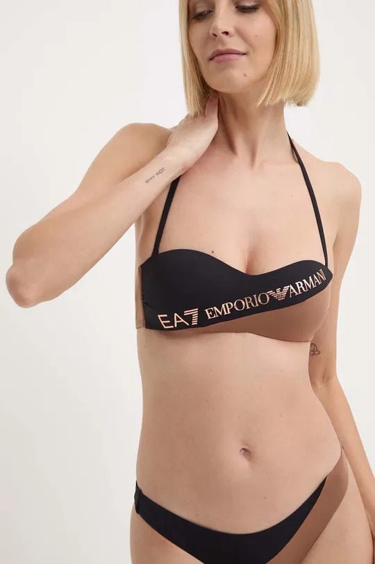 smeđa Dvodijelni kupaći kostim EA7 Emporio Armani Ženski