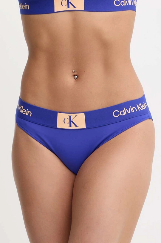 μπλε Μαγιό σλιπ μπικίνι Calvin Klein Γυναικεία