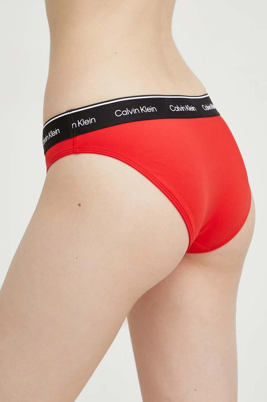 Plavkové nohavičky Calvin Klein červená