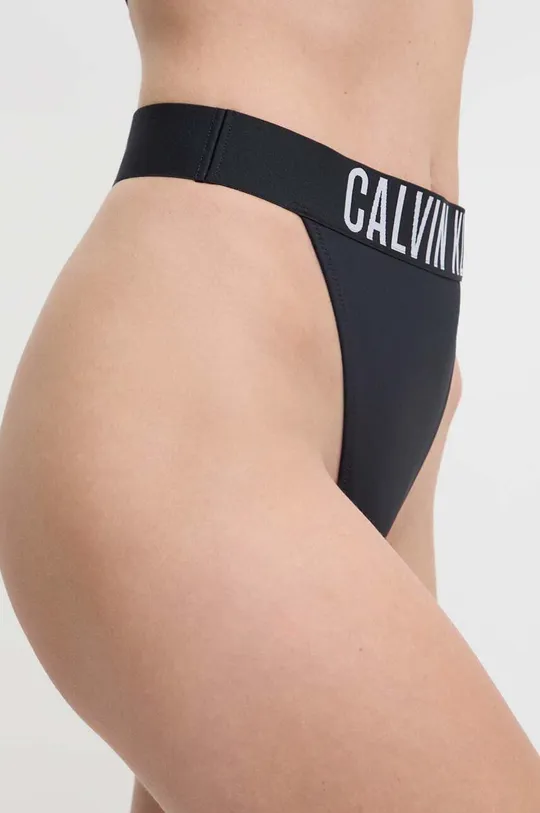 Calvin Klein stringi kąpielowe czarny