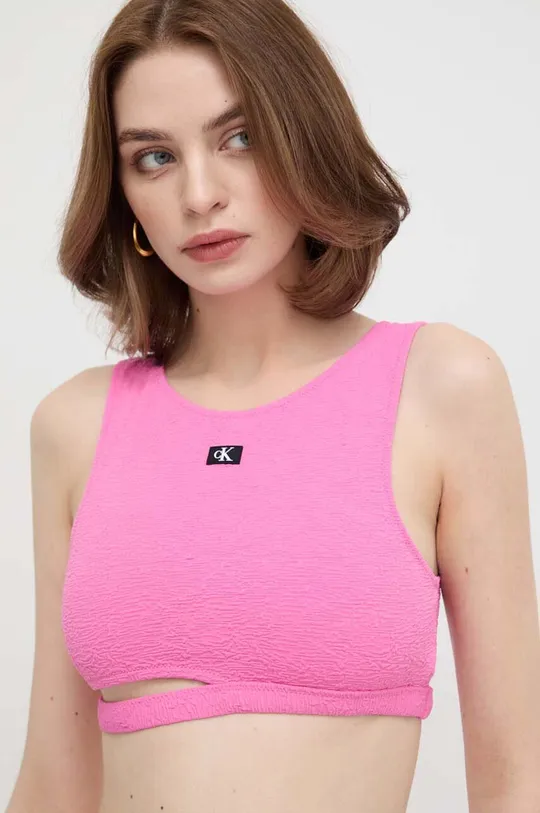 розовый Пляжный топ Calvin Klein Женский