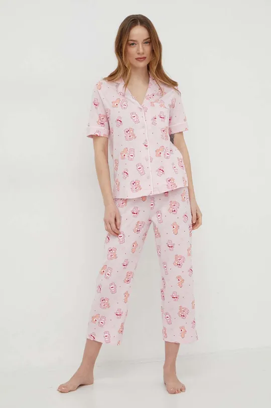 Pamučna pidžama women'secret Bear roza