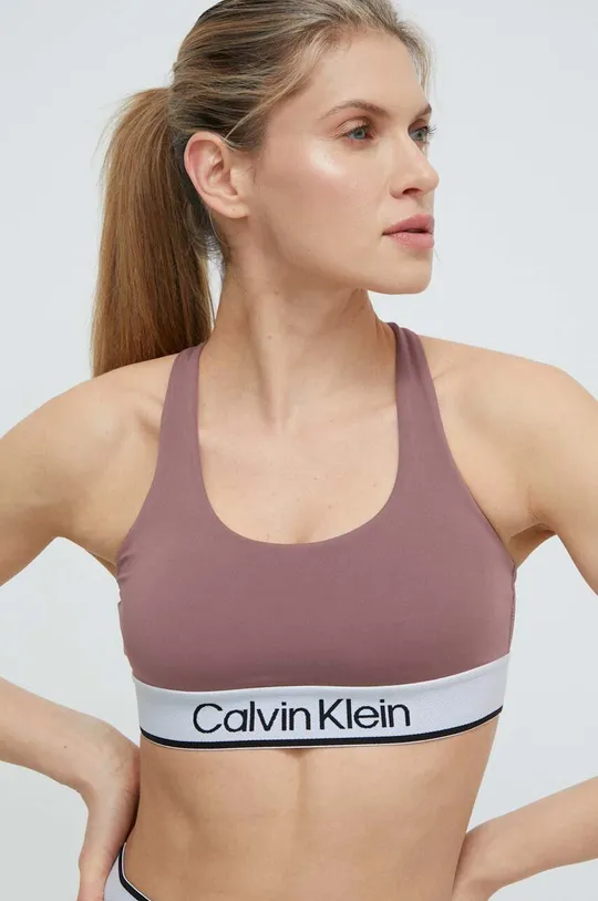 розовый Спортивный бюстгальтер Calvin Klein Performance