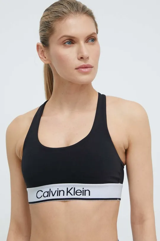 czarny Calvin Klein Performance biustonosz sportowy
