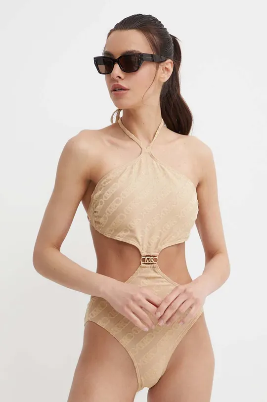 μπεζ Ολόσωμο μαγιό MICHAEL Michael Kors CUT OUT ONE PIECE Γυναικεία