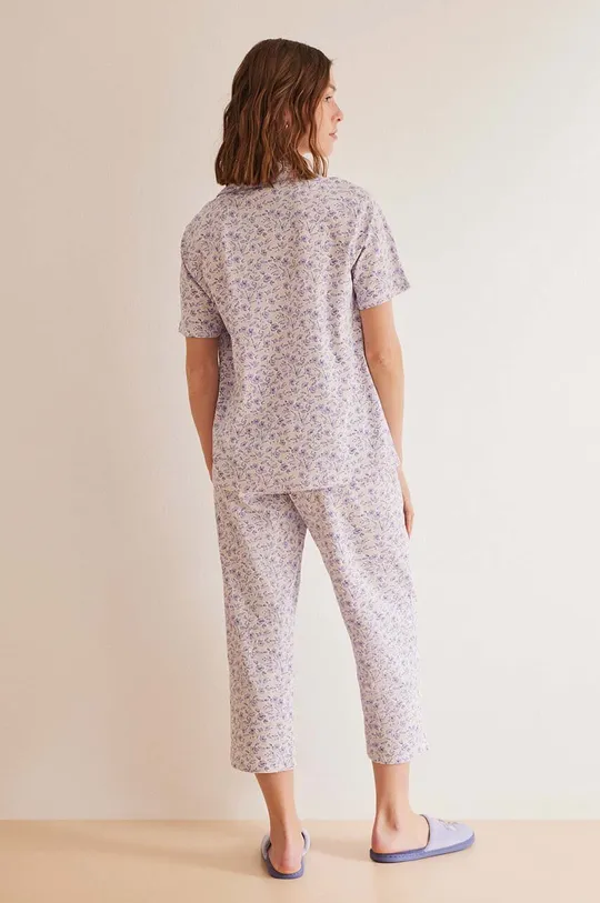fialová Bavlnené pyžamo women'secret MULTILICENSE SPRING BREAK