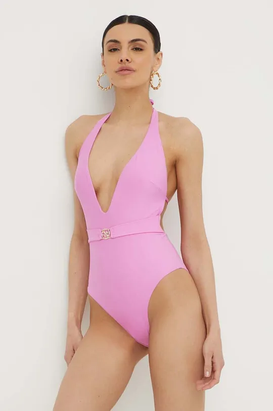 Jednodijelni kupaći kostim Guess roza