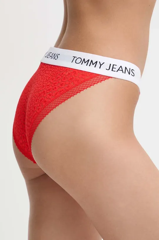 Spodnjice Tommy Jeans rdeča