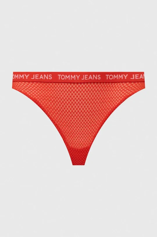 Tommy Jeans stringi 3-pack Materiał zasadniczy: 82 % Poliamid, 18 % Elastan, Wstawki: 100 % Bawełna, Taśma: 67 % Poliamid, 24 % Poliester, 9 % Elastan