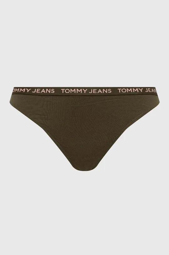 zielony Tommy Jeans stringi 3-pack