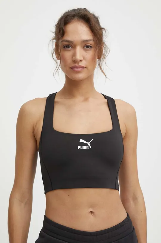 black Puma sports bra T7 Women’s