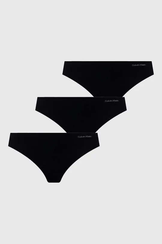 чорний Стринги Calvin Klein Underwear 3-pack Жіночий