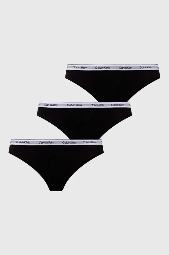 чёрный Стринги Calvin Klein Underwear 3 шт Женский