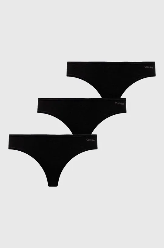 μαύρο Σλιπ Calvin Klein Underwear 3-pack Γυναικεία