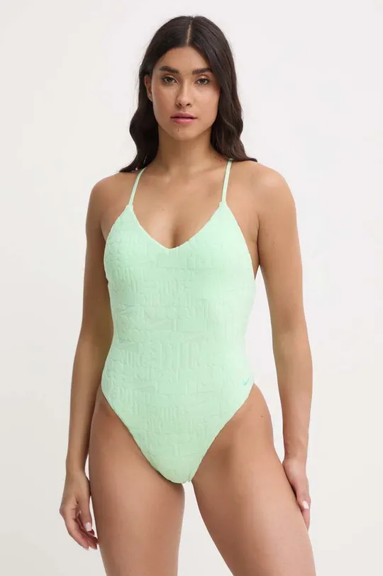 zielony Nike jednoczęściowy strój kąpielowy Retro Flow Damski