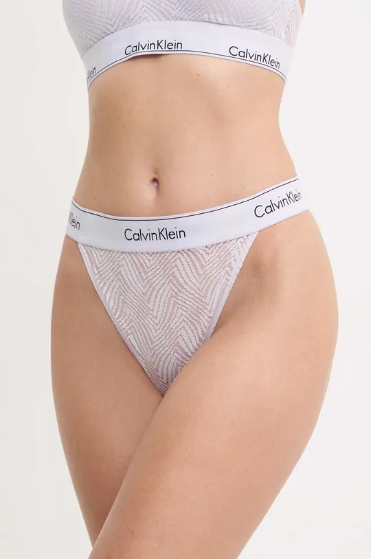 fioletowy Calvin Klein Underwear stringi Damski