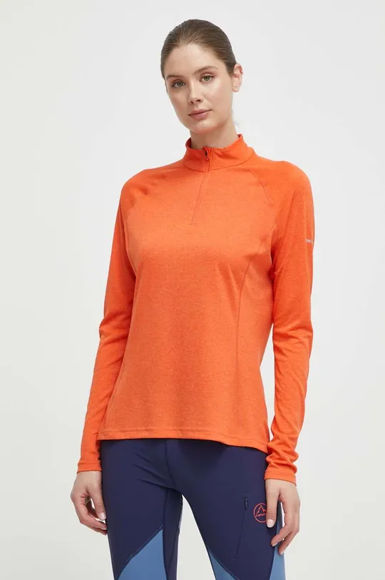 oranžová Funkčné tričko s dlhým rukávom Montane Dart Zip Dámsky