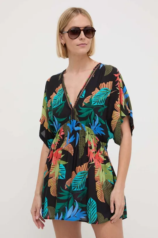 μαύρο Κάπα παραλίας Desigual TROPICAL PARTY Γυναικεία