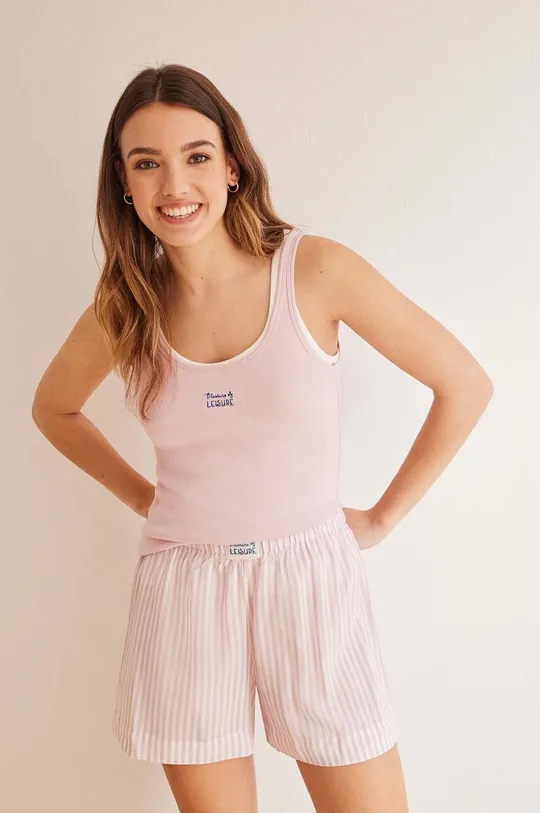 różowy women'secret piżama UNIVERSAL Damski