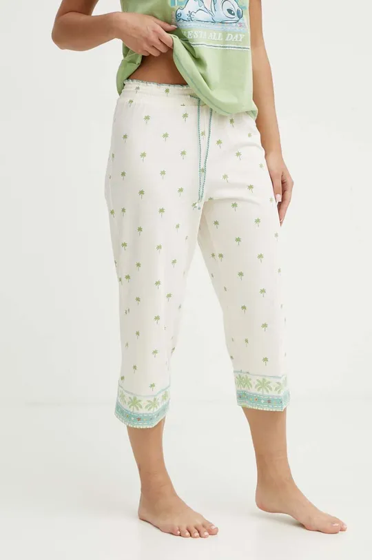 zelená Bavlnené pyžamo women'secret Lilo&Stich